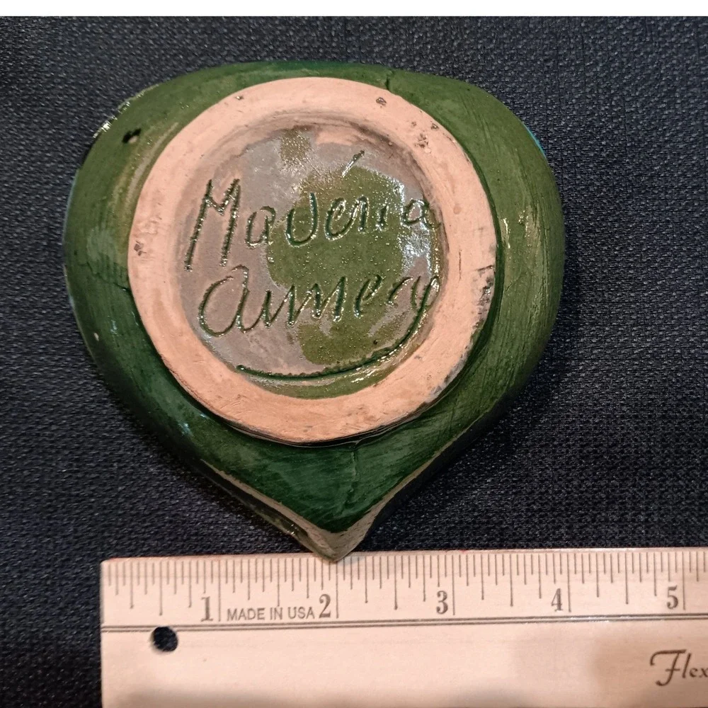 Madeira Aimero Paris French Heart Trinket Dish Glazed Ceramic 100 Champs Elysees